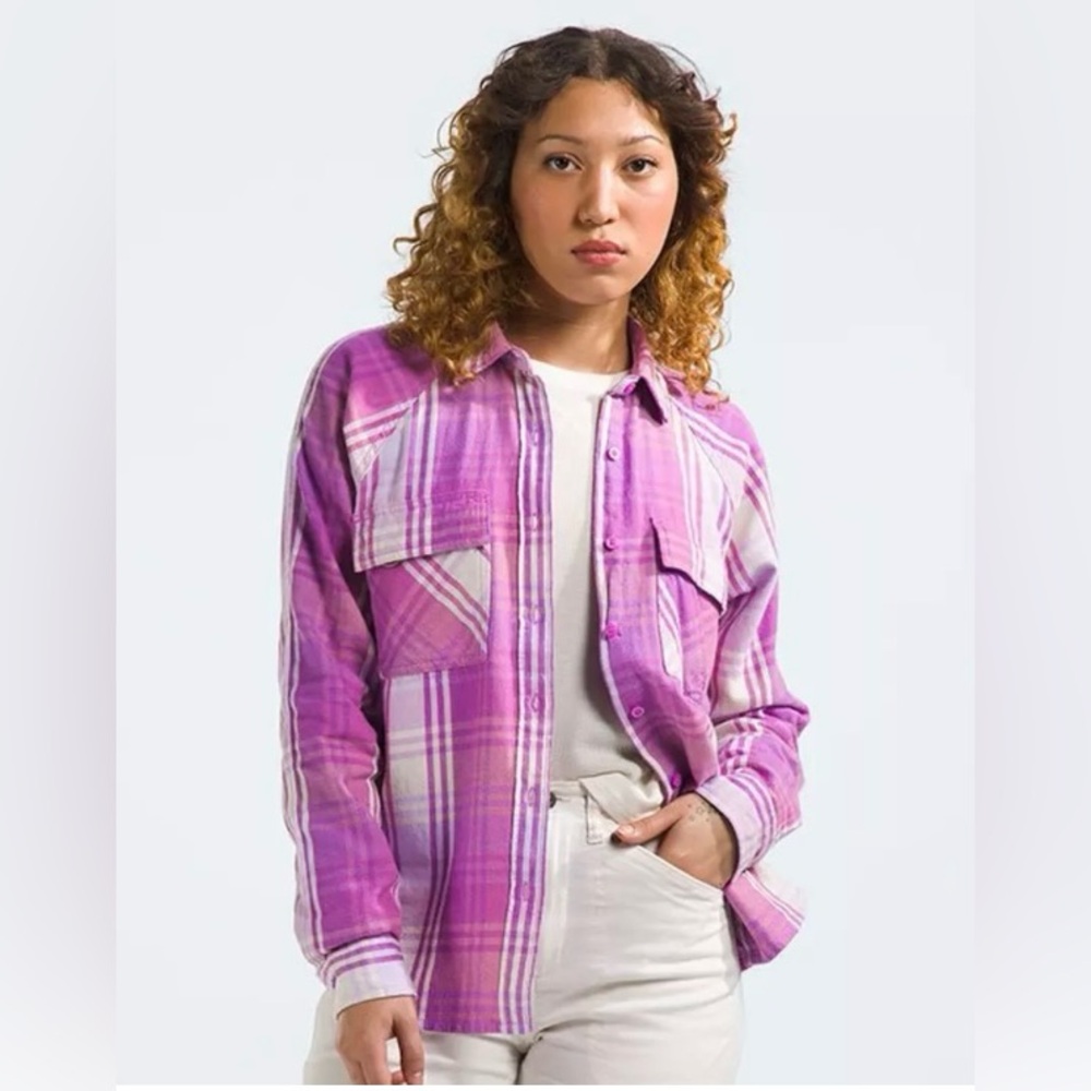 The North Face Women’s Flannel shirt. Size small.
